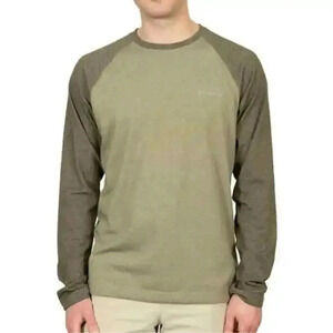 Columbia Men's Long Sleeve Raglan Tee Sage Heather XL